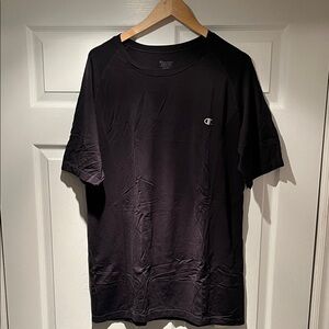 Champion Men's Black Dry Fit Short Sleeve Tee
